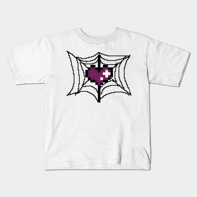 spider web heart :)) Kids T-Shirt by SarryBarrys Designs